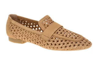 Paul Green 1209-029 PG 1209 Damen Slipper Halbschuhe Braun Sisal Nubuk Leder ...