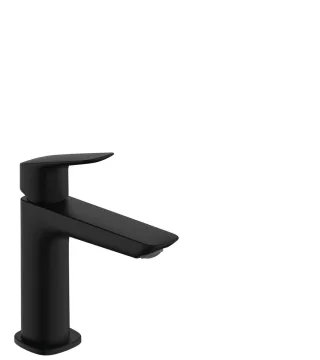 Hansgrohe Waschtischmischer 110 Logis Fine ohne Ablaufgarnitur Mattschwarz,71275670 71275670