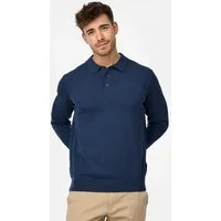 Indicode Strickpullover Herren INChips Pullover Feinstrick-Pullover im Polo-Stil
