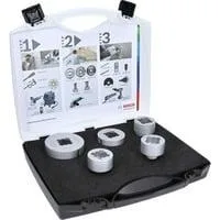 PRO Ceramic dry X-LOCK Diamant-Bohrkronen-Set, Ø 20 - 68mm, Bohrer-Satz 5-teilig