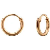 Order & Smile Schmuck Paar Creolen Kleine Creolen Silber 925 Ohrringe grau, roségold