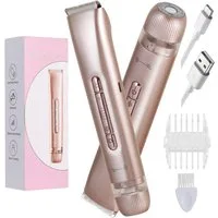 Scttomon Epilierer TMQ-4, Aufsätze: 1 St., 2-in-1 Damen Trimmer, Gesichtstrimmer, Wet&Dry