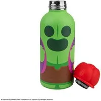 Cinereplicas Trinkflasche Brawl Stars Spike Trinkflasche - Isolierte Edelstahlflasche (350 ml)