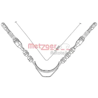 Metzger Handbremsseil hinten Opel Ascona Manta