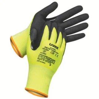 Uvex unidur 6679 foam HV Schnittschutzhandschuh - 10 Paar gelb/schwarz 10 - 6089410