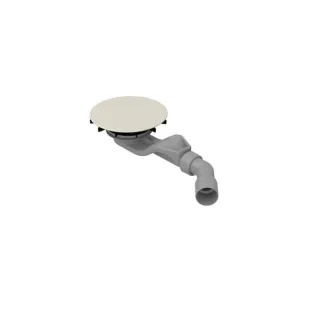 Bette BetteAir Ab-/Überlaufgarnitur B524-001 für Duschfliese, pergamon