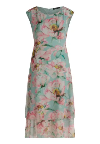Betty Barclay - Chiffonkleid mint/rosé - Gr. - 44