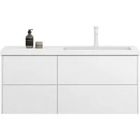 doporro Badmöbel-Set Waschtisch mit Unterschrank aus Holz mit Soft-Close MDF Moment, Softclose-Funktion