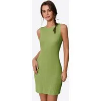 Imily Bela Strickkleid Damen Rückenfreies Schlankes Minikleid (Packung, 1-tlg., 1per-Pack) Ärmelloses