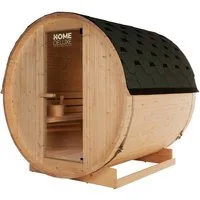 HOME DELUXE Fasssauna Outdoor Fasssauna LAHTI, BxTxH: 189 x 180 x 191.5 cm