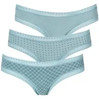LASCANA Brasilslip (3er-Pack) aus elastischer Baumwolle mit weicher Spitze