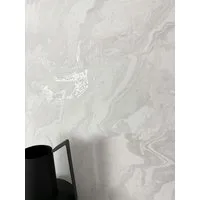 Newroom Vliestapete Strickland Art Hellgrau Tapete Marmor, Hellgrau Tapete Modern - Weiß Weiß Grafisch Geometrisch für Wohnzimmer Schlafzimmer Küche, modern