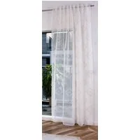 Gardinenbox Gardine (1 St), Multifunktionsband, transparent, Polyester, Chevron »VALENCIA« Multiband Scherli 2023460