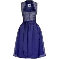 Alpenmärchen Dirndl Midi Dirndl Liane in blau - ALM1037