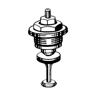 Heimeier Thermostat-Oberteil 3831-02.299 für Einrohrventil, Baureihe ab Juni 1981