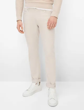 Brax Herren Five-Pocket-Hose Style CHUCK BEACH, hellbeige, Gr. 38/32