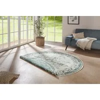 HANSE Home Teppich Borbon Wendeteppich, rund, Höhe: 5 mm, In-& Outdoor, Wetterfest, Balkon, Garten, Wohnzimmer, Wasserfest