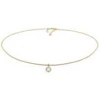 Elli Premium Choker Choker mit Glas Kristalle Weiß 925 Sterling Silber