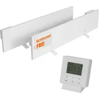 Dalsys Infrarotheizung Anti-Schimmel-Heizung, Schimmelentferner für Wand mit Smart Timer, 2 Panel - Infrarot-Heizung gegen Schimmel 60W 12 x 60 x 1,3cm
