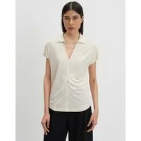 someday Poloshirt Kendri aus Viskose mit fließendem Fall Leichte Transparenz für feminine Looks