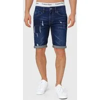 Indicode Jeansshorts Herren Roberts Jeans Shorts Herrenshorts aus elastischer Baumwoll-Qualität