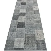 Floordirekt Läufer Monsano, Teppichläufer erhältlich in 2 Farben & vielen Größen, rechteckig, Höhe: 7 mm, Patchwork-Design