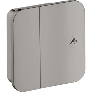 hansgrohe Axor One Fertigmontageset 45771330 Unterputz-Absperrventil, 1 Verbraucher, polished black chrome