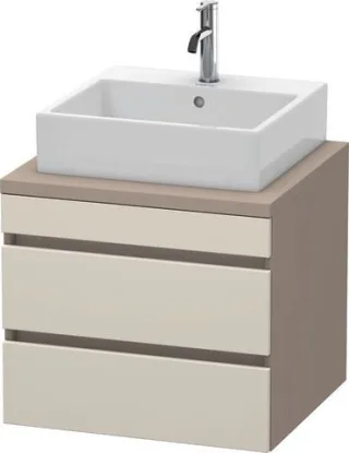 Duravit DuraStyle Konsolenwaschtischunterbau wandhängend Taupe & Basalt Matt 600x548x512 mm - DS5315 DS531509143