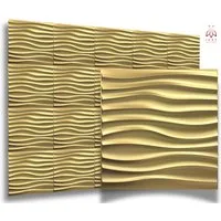 IKHEMalarka 3D Wandpaneel 3D Paneele PVC Kunststoffpaneele, BxL: 50,00x50,00 cm, 0,25 qm, (1 Stück, 3D Wandpaneele Deckenpaneele) hochwertige & harte PVC 3D Platten Wand & Decke