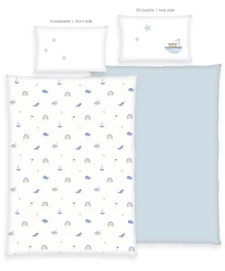 Baby Best Babybettwäsche "Baby Best Little Ocean" 2 Stk. Flanellbettwäsche