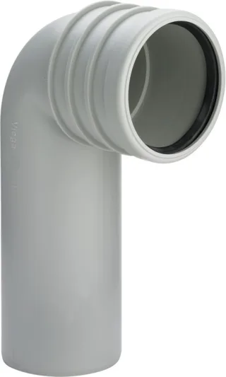Viega WC Anschlussbogen 3816.1 in DN80 Kunststoff grau 440244