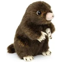 Uni-Toys Kuscheltier Maulwurf - 14 cm (Höhe) - Plüschtier, zu 100 % recyceltes Füllmaterial