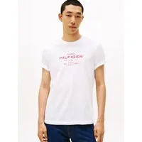 Tommy Hilfiger T-Shirt HILFIGER STACK GRAPHIC TEE Regular fit mit Rundhalsausschnitt