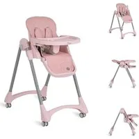 Moni Kombihochstuhl Kinderhochstuhl Rico klappbar, höhenverstellbar, Doppeltablett, Räder, Gurt
