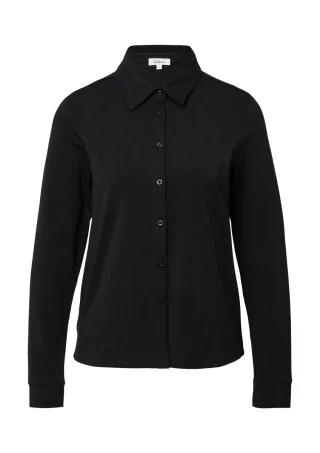 s.Oliver Red Label - Jerseybluse im Relaxed Fit schwarz - Gr. - 46