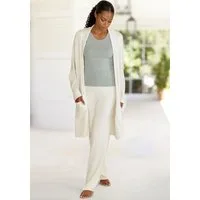 LASCANA Longstrickjacke mit aufgesetzte Taschen und Umlegekragen, Loungewear