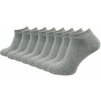 GAWILO Sneakersocken "Natur" für Damen & Herren aus 100% Baumwolle u.a. in weiß & schwarz (8 Paar) ohne drückende Naht über den Zehen - Spitze handgekettelt
