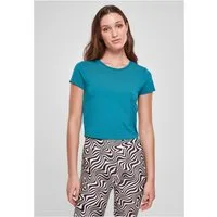 URBAN CLASSICS Rundhalsshirt Ladies Stretch Jersey Cropped Tee Damen T-Shirt
