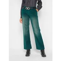 bonprix Cordhose aus Baumwolle und Elasthan, Loose Fit, ausgestelltes Bein