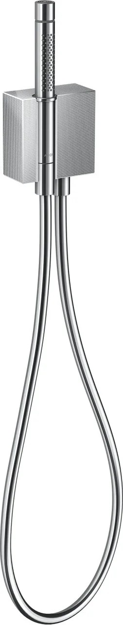 Hansgrohe Schlauchanschl.u.Brausenhalter Axor Edge Diamantschliff chrom m.Stabhandbr., 46521000 46521000