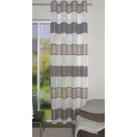 HOME WOHNIDEEN Vorhang Ösenschal WALTER blickdicht, Querstreifen und Jacquardmusterung (1 St), halbtransparent, 100% Polyester