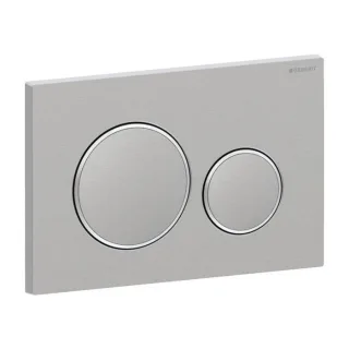 Geberit Sigma 20 Round Betätigungsplatte 115889SN1 verschraubbar, Edelstahl gebürstet / poliert