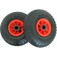 TRUTZHOLM Sackkarren-Rad 2xLuftrad 260x85 mm zentrierte Nabe Ø 20 mm rot robustes 4 PR Gewebe