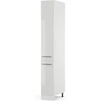 Vicco Hochschrank Fame-Line, Weiß Hochglanz/Weiß, 30 cm (1-St)