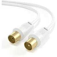 JAMEGA TV Antennenkabel HDTV FullHD 135db 75Ohm Koaxialkabel 4K UHD Koax SAT-Kabel, TV Koax, (150 cm)