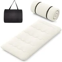 Futonmatratze, COSTWAY, 10 cm hoch, Futon Matratze, Tatami-Matte, Klappmatratze, 90x200cm