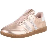 Ital-Design Damen Low-Top Freizeit Sneaker (88828508) Flach Sneakers Low in Champagner