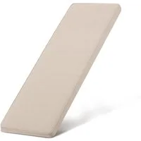 Beautissu Bankauflage Outdoor Bankauflage QD-BK 100x48x5cm Beige, Sitzkissen für Gartenbank, Bankpolster Outdoor & Hollywoodschaukel