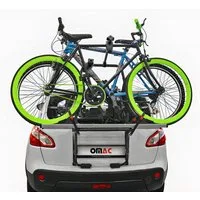 OMAC Heckfahrradträger Fahrradträger für Heckklappe E Bike Seat Ibiza 2 Fahrräder, Faltbar, Abnehmbar, Leichtgewichtig