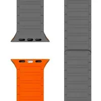 Nalia Smartwatch-Armband Apple Watch 49mm/46/45/44/42(Serie 1-3), Magnetisches Silikon Ersatzband / für Sport Fitness Uhr / Wasserfest